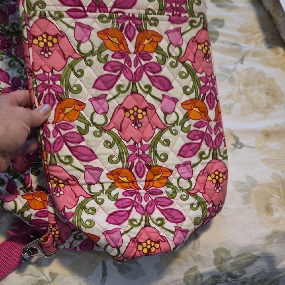 Vera Bradley Floral Pink Quilted Weekender Bag - Picture 7 of 8
